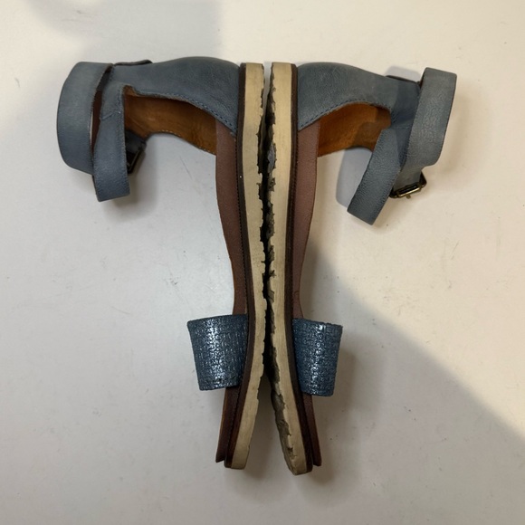 Miz Mooz Verona Collection Blue Sparkly Strappy Gladiator Sandal EU 38 / US 8 - Picture 6 of 11